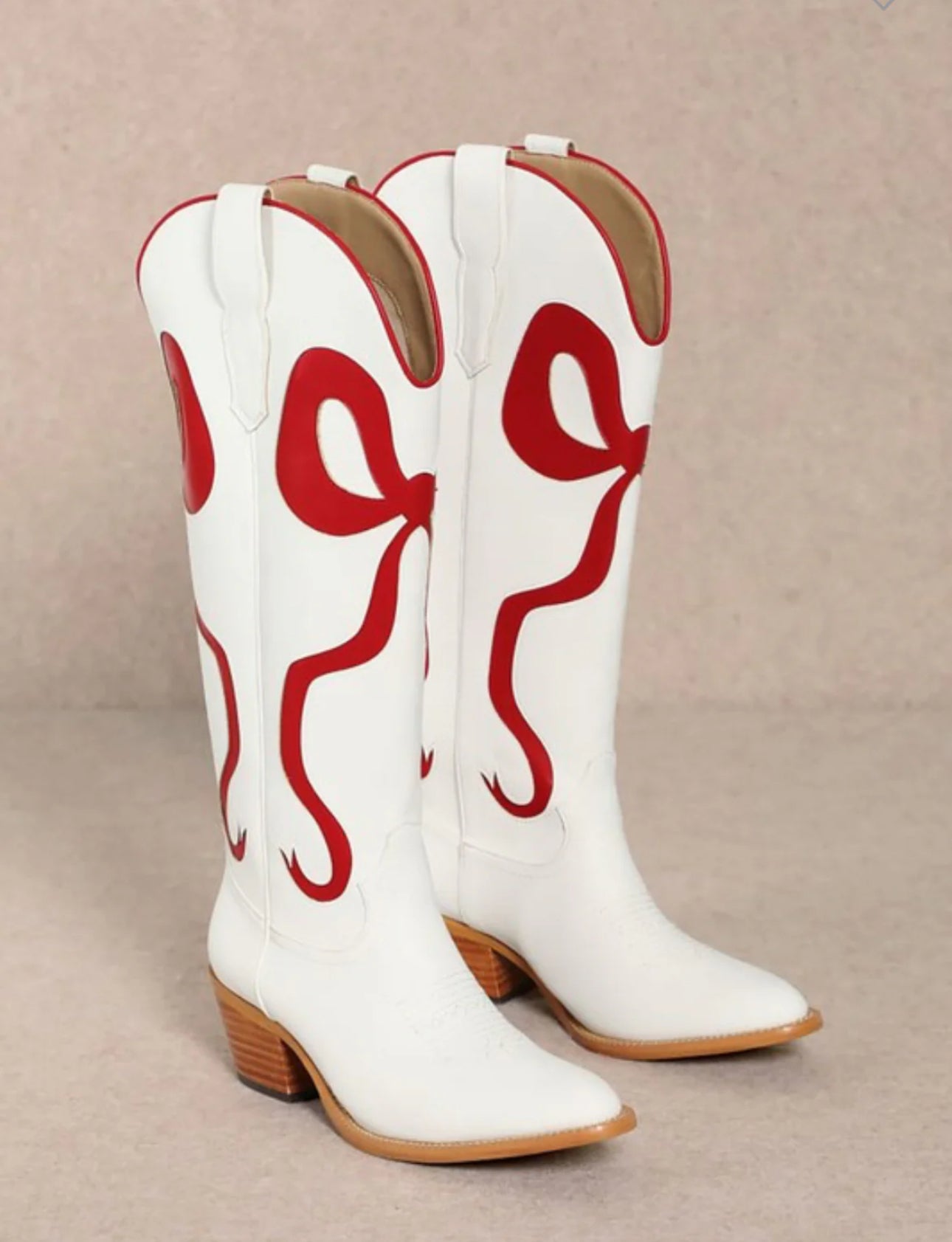 Red Bow Boots