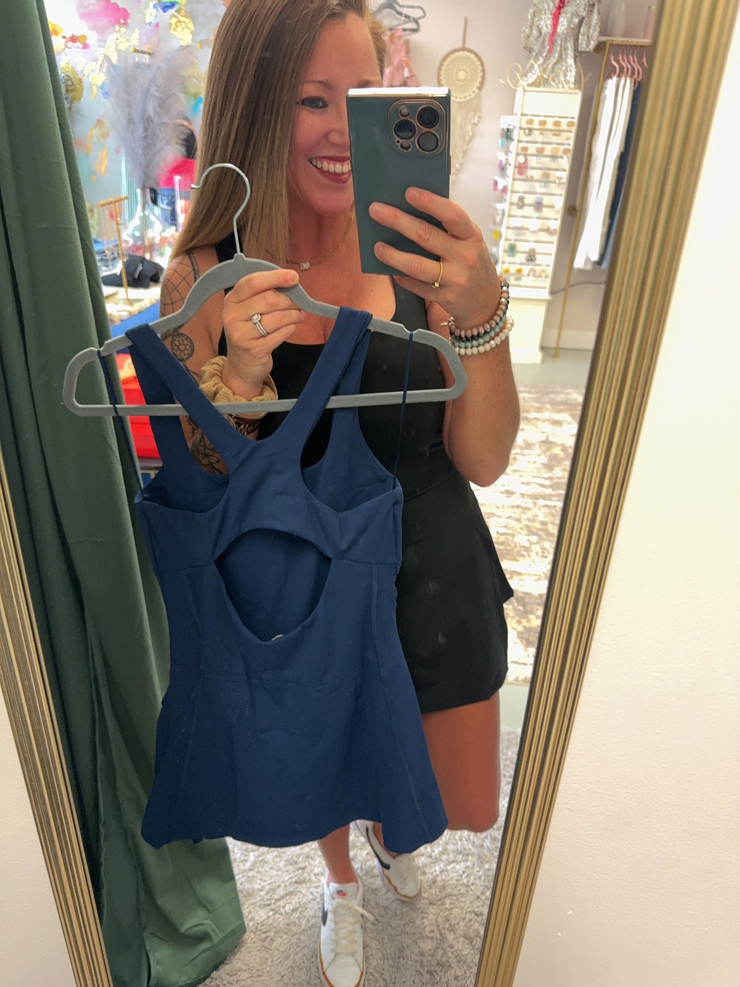 Motion Back Detail Athletic Dress