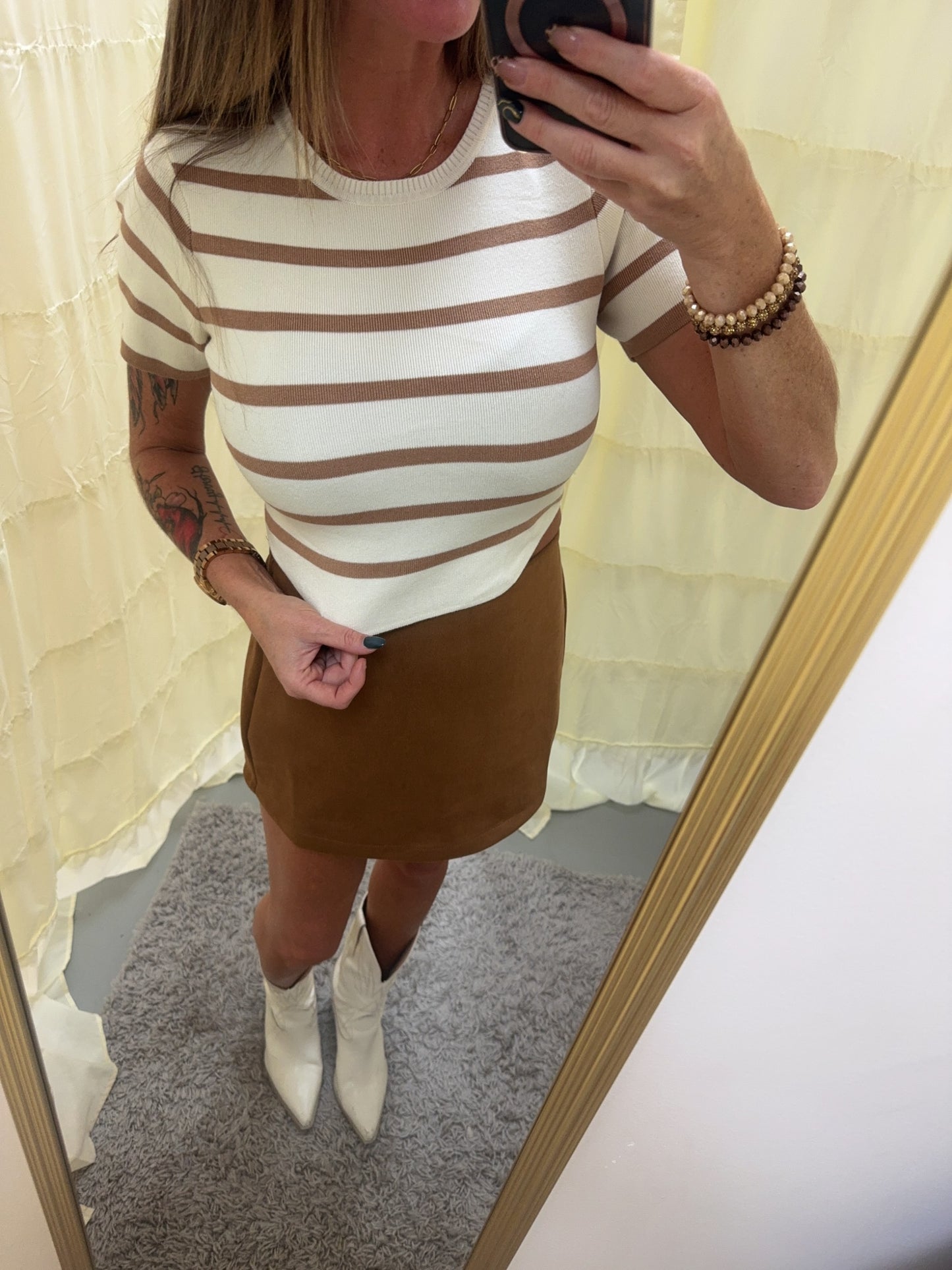 Harbor Sail Striped Knit Top