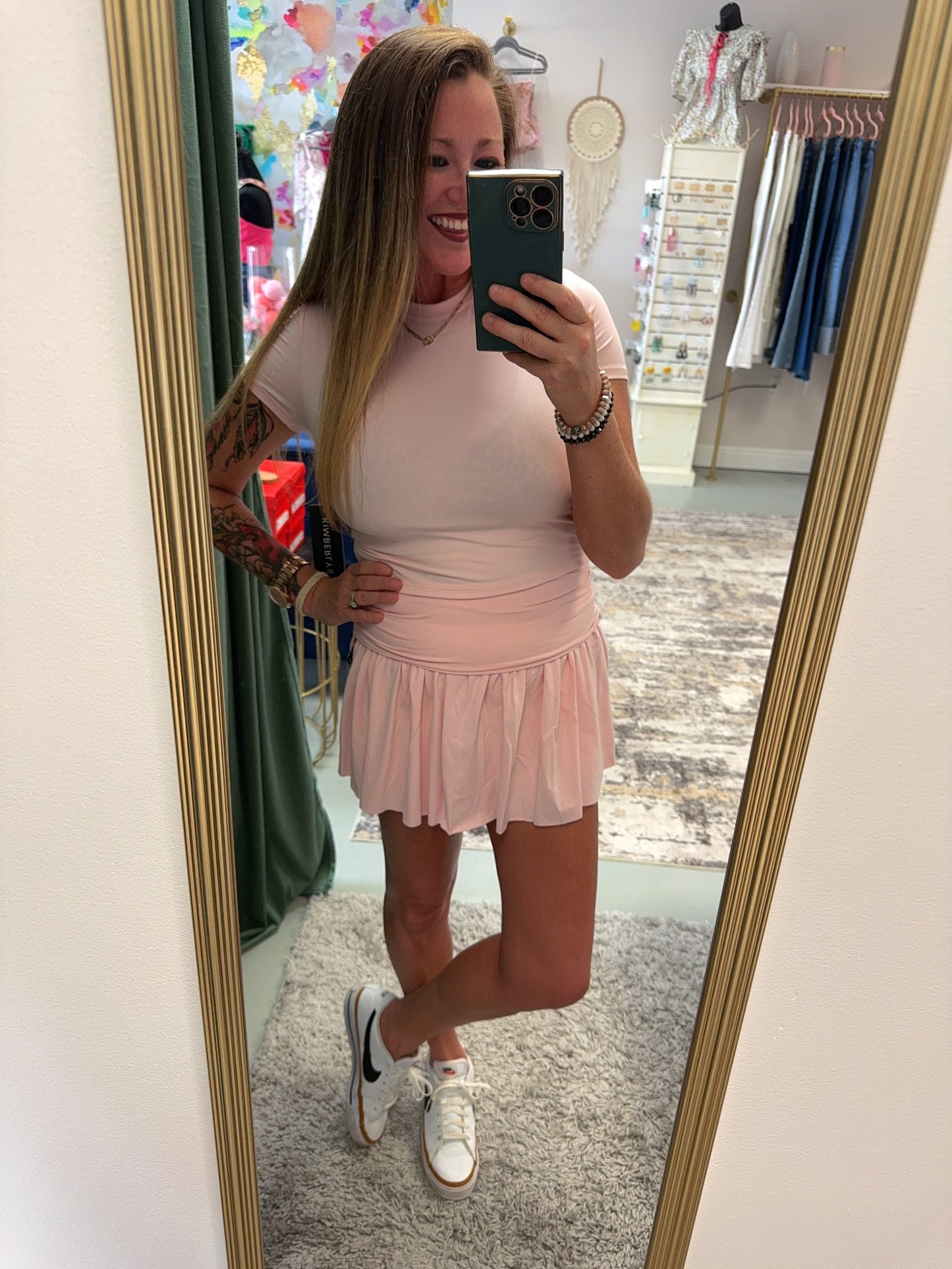 Soft Pink Petal Skort