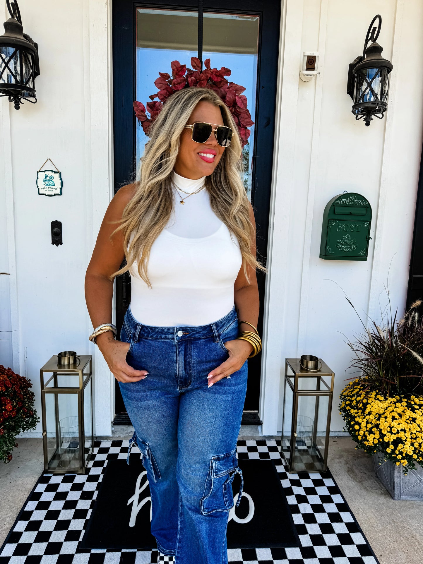 Baylie Mock Neck Bodysuit