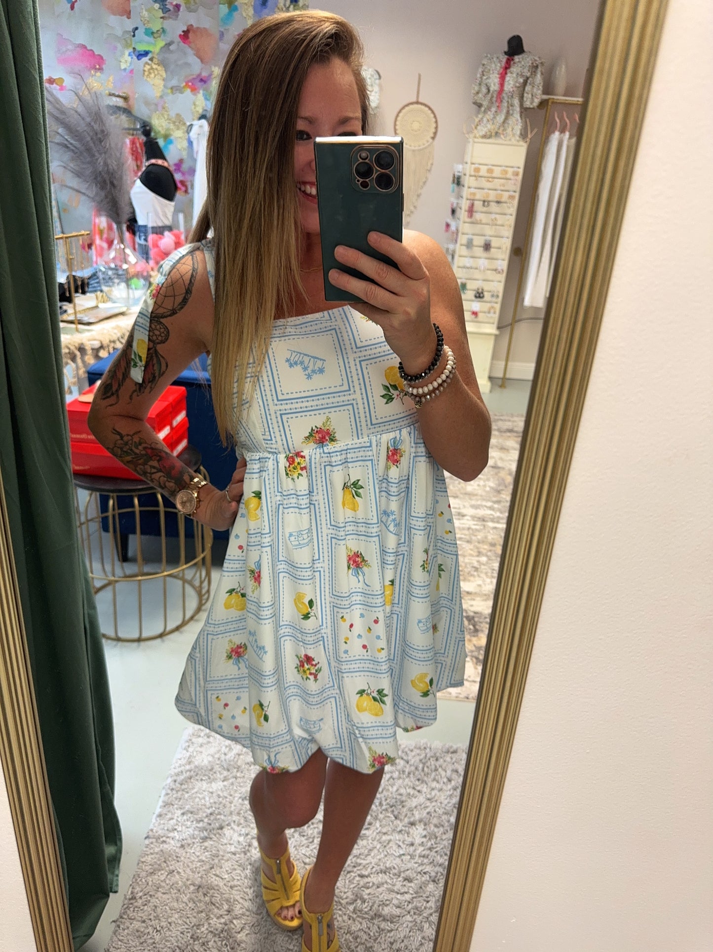 Ready For Brunch Puffy Hem Mini Dress