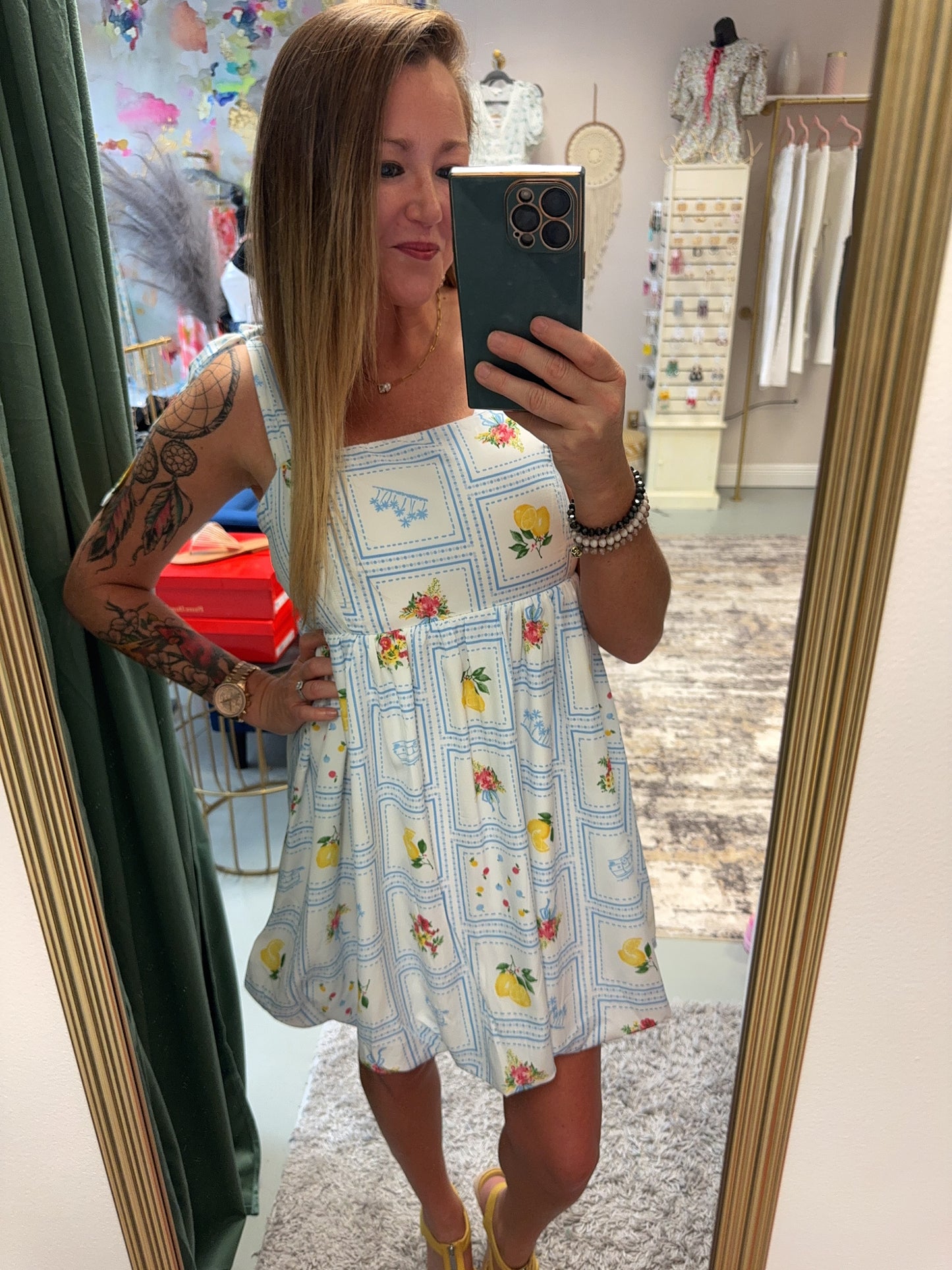 Ready For Brunch Puffy Hem Mini Dress