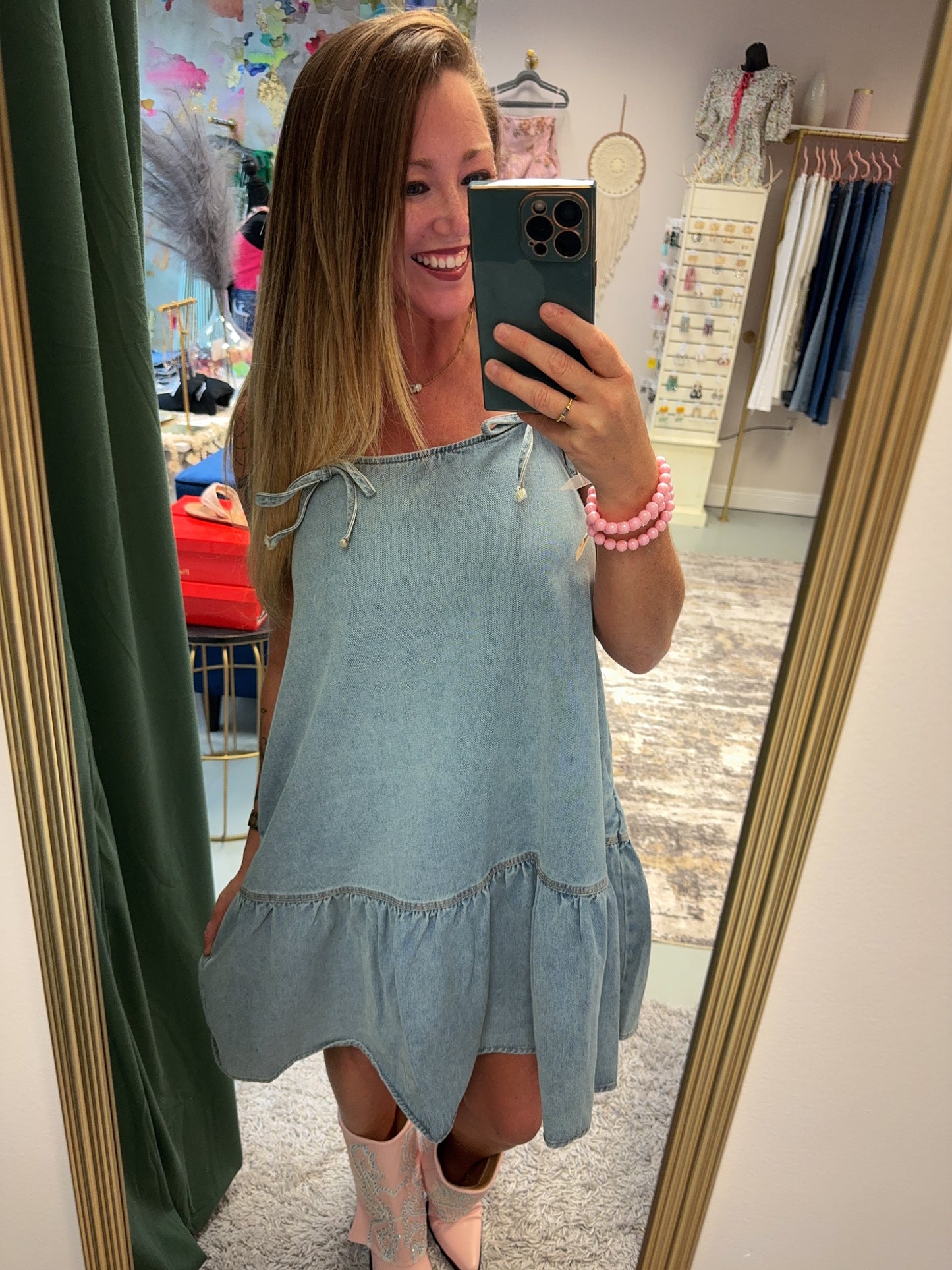 The Sweet Pea Denim Dress