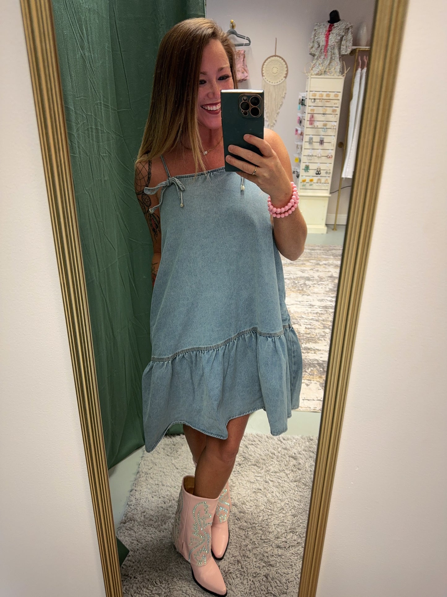 The Sweet Pea Denim Dress