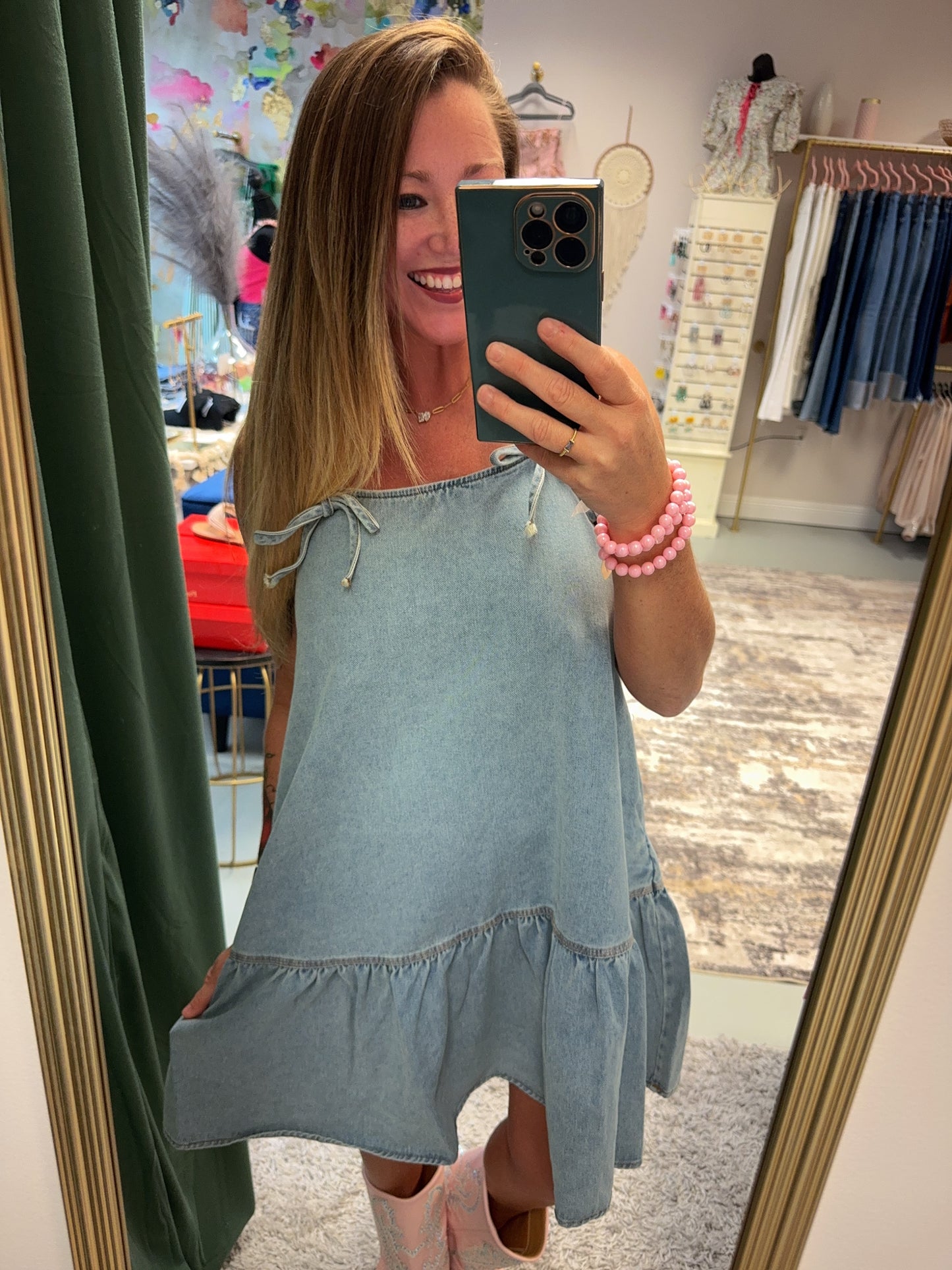 The Sweet Pea Denim Dress