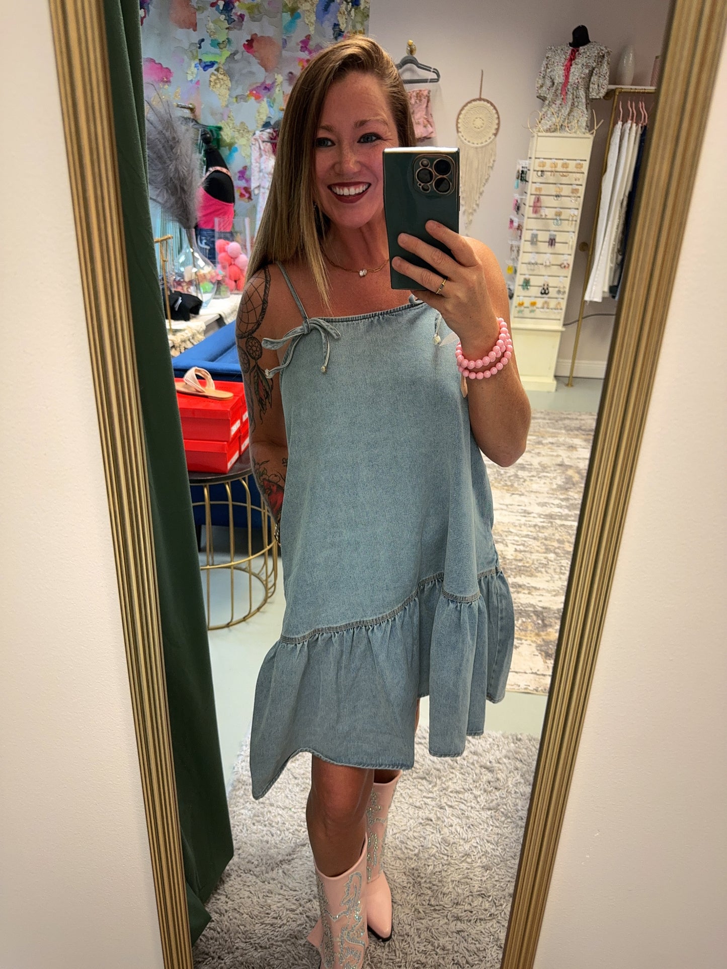 The Sweet Pea Denim Dress