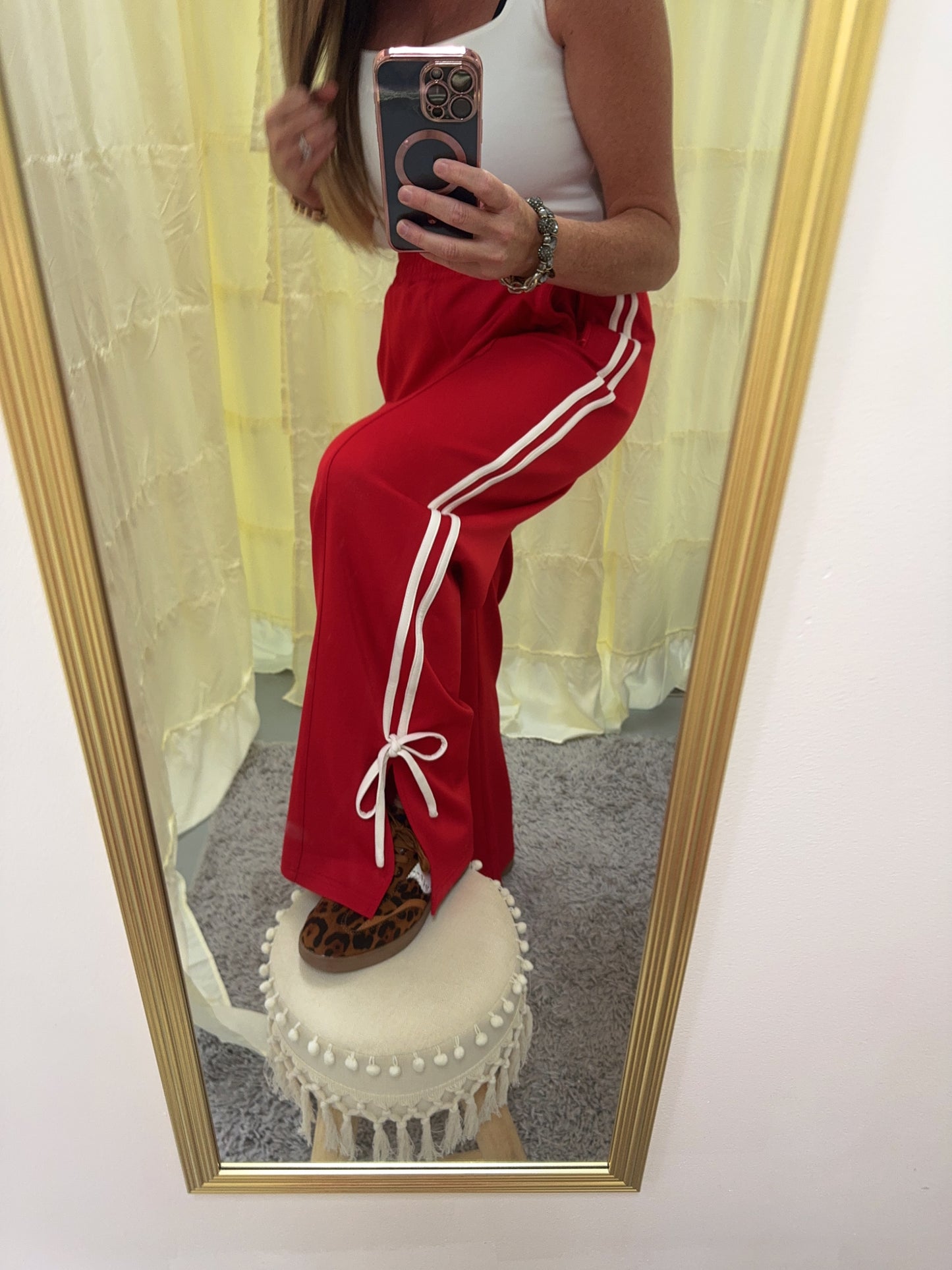 Bow Detail Track Pants