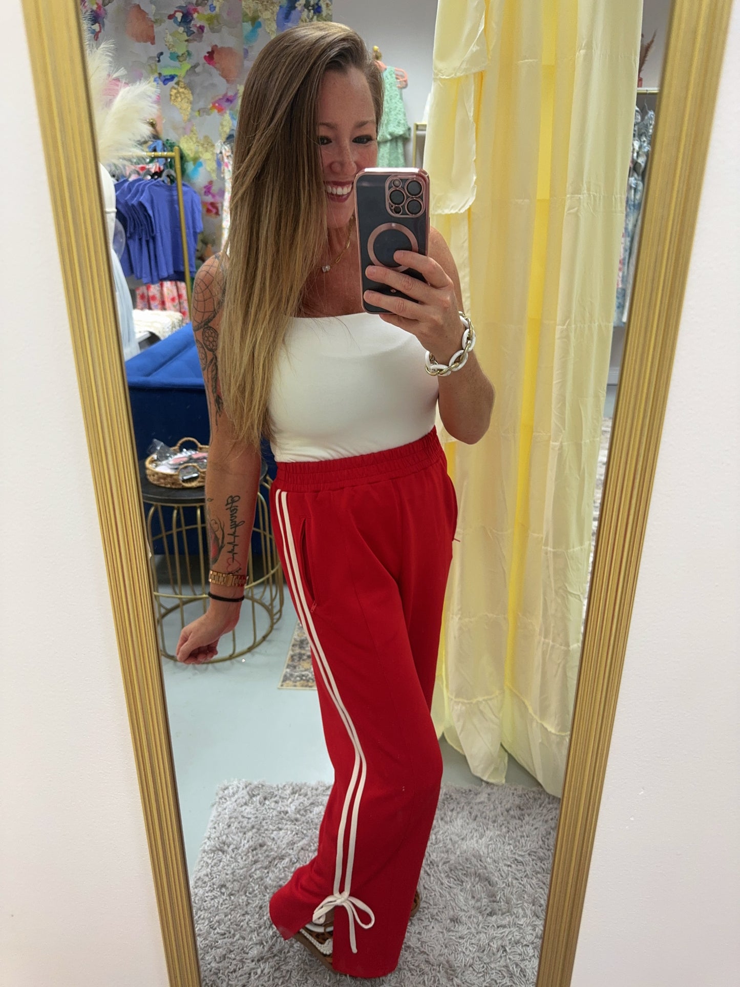 Bow Detail Track Pants