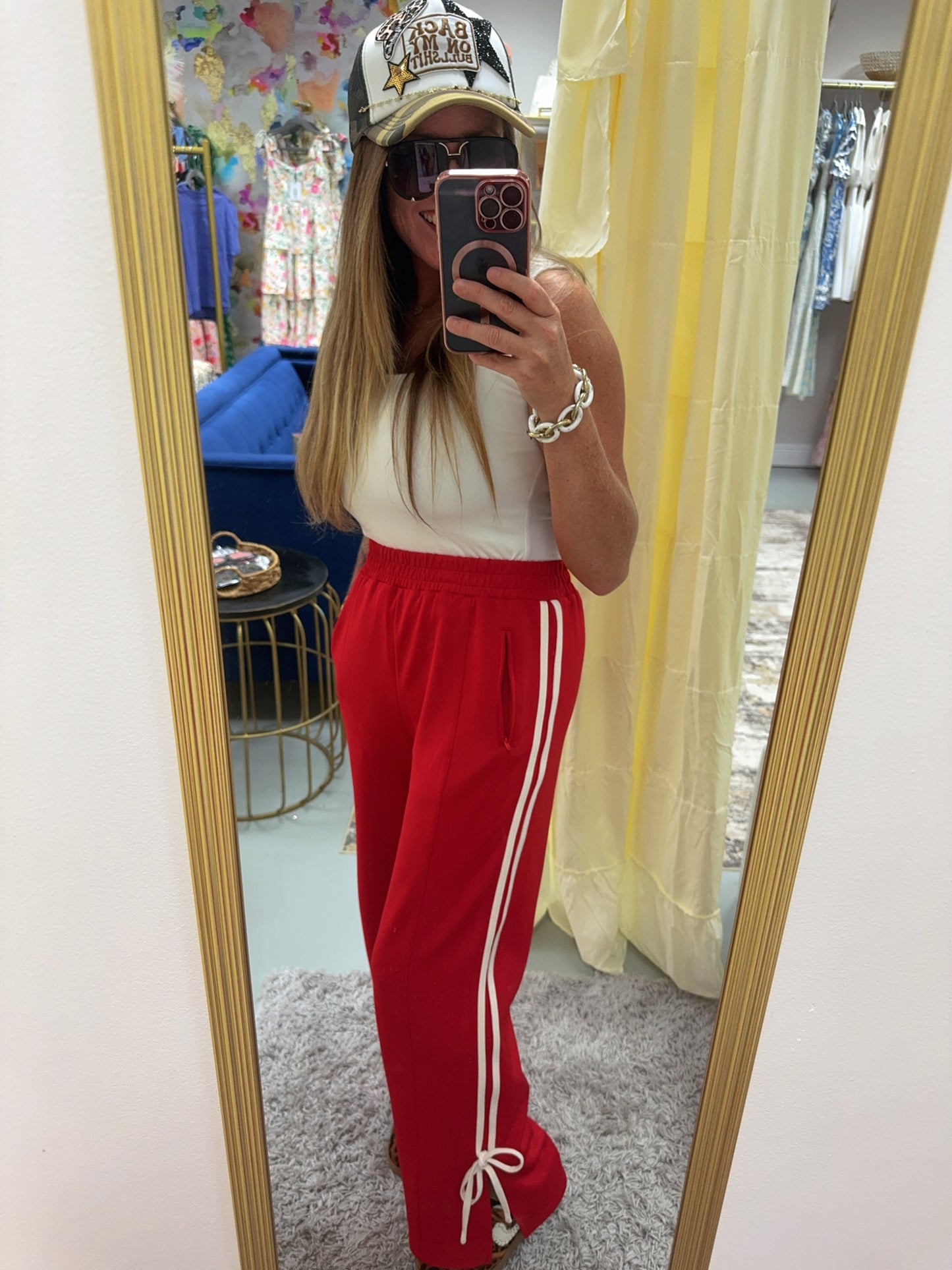 Bow Detail Track Pants