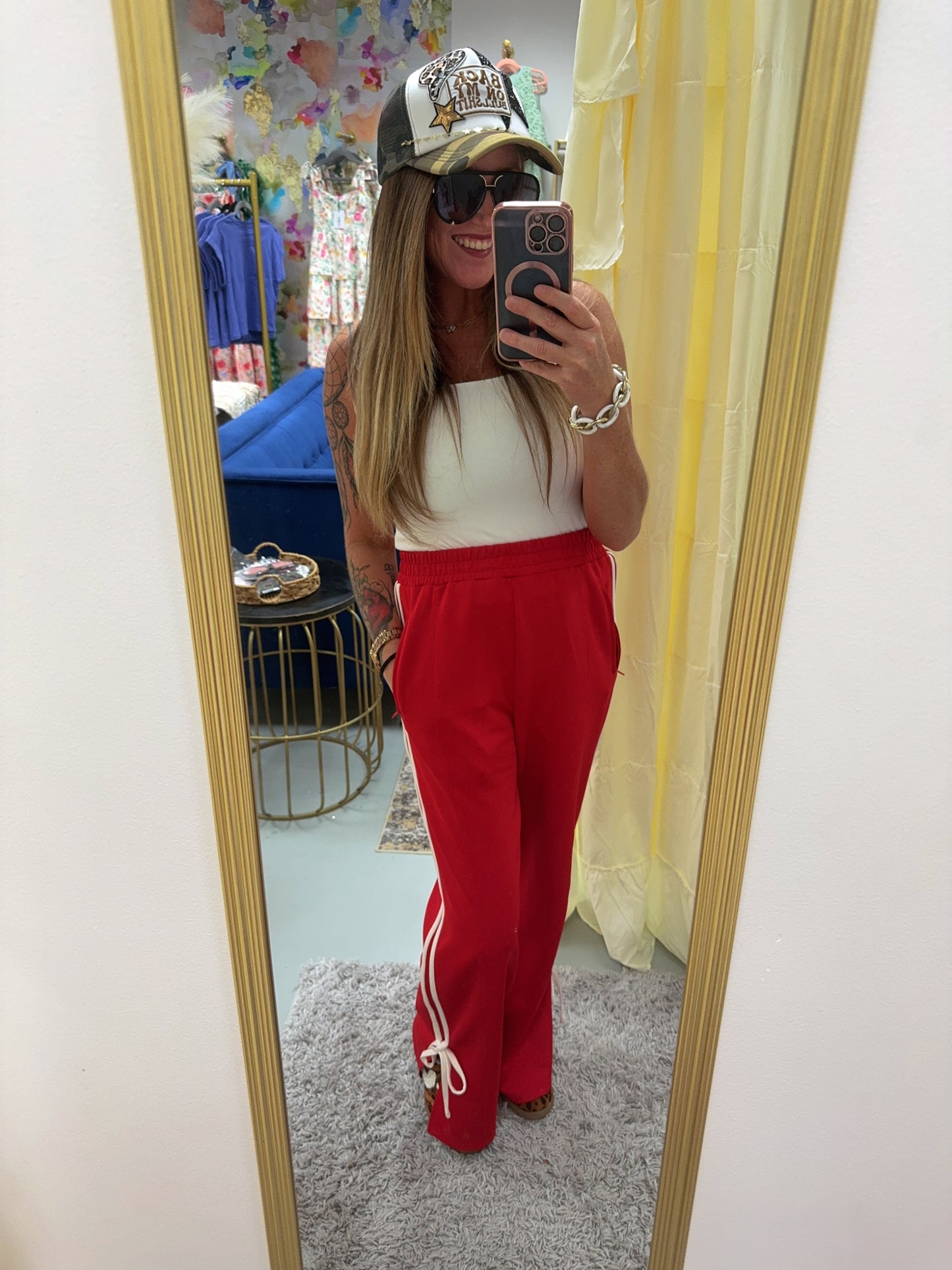 Bow Detail Track Pants