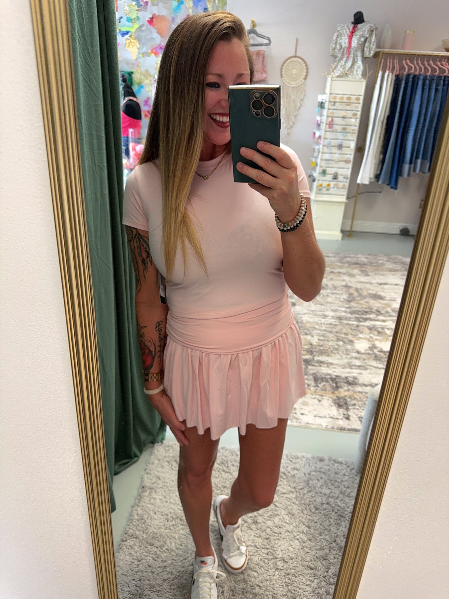 Soft Pink Petal Skort