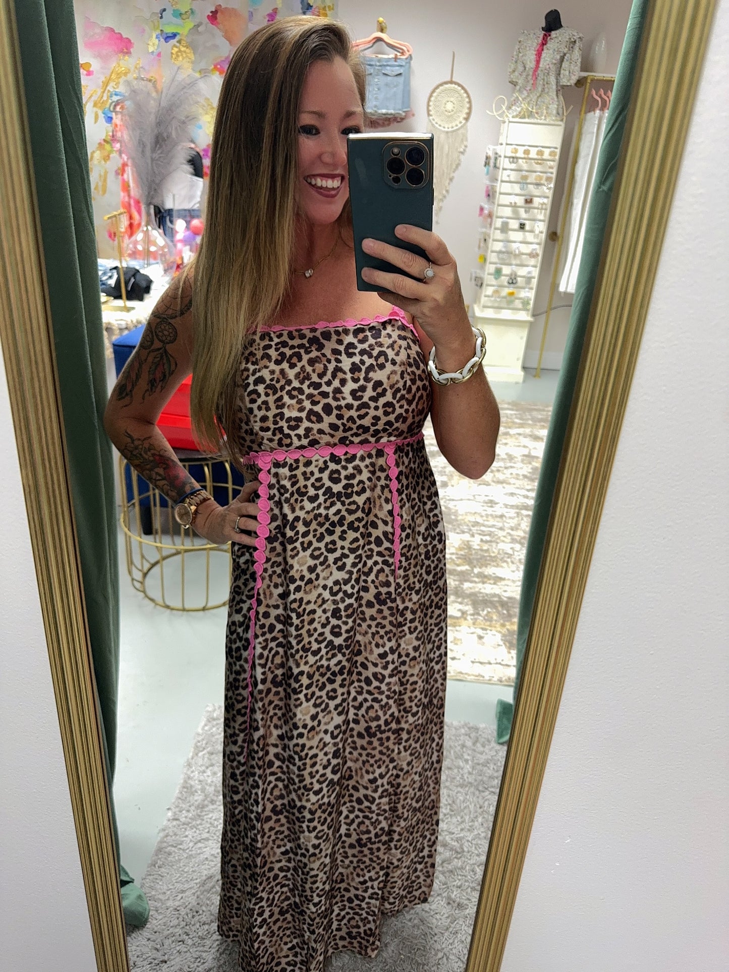 Summer Fling Leopard Maxi Dress