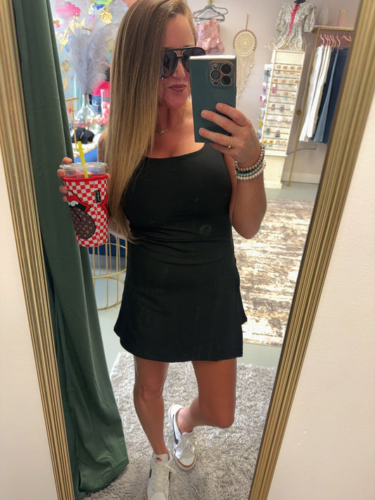 Motion Back Detail Athletic Dress