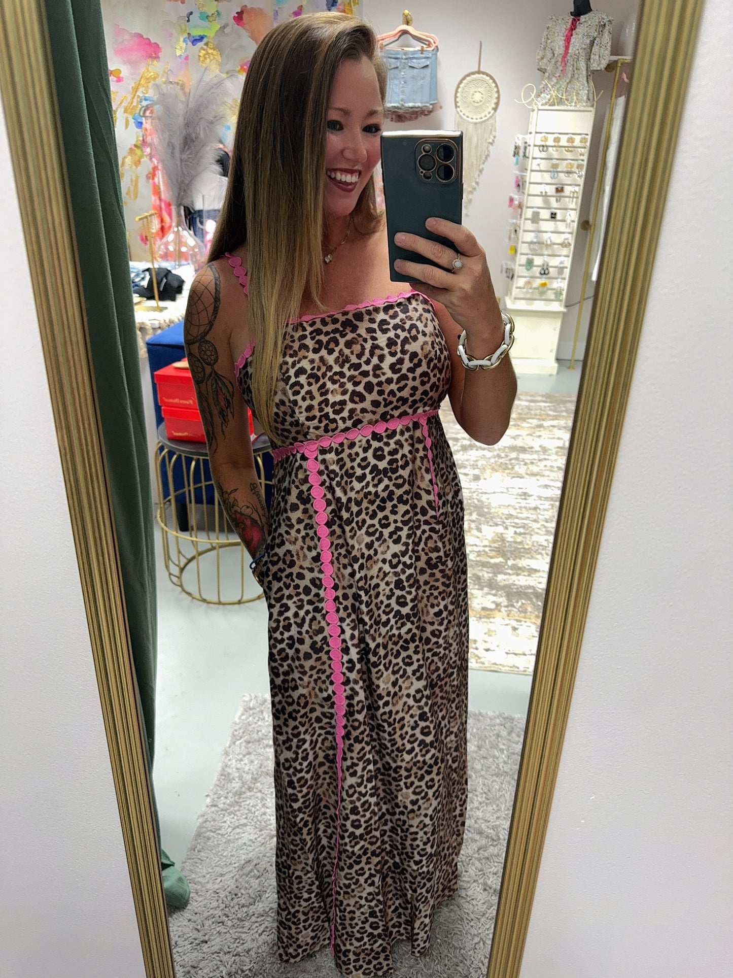 Summer Fling Leopard Maxi Dress