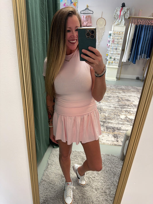 Soft Pink Petal Skort