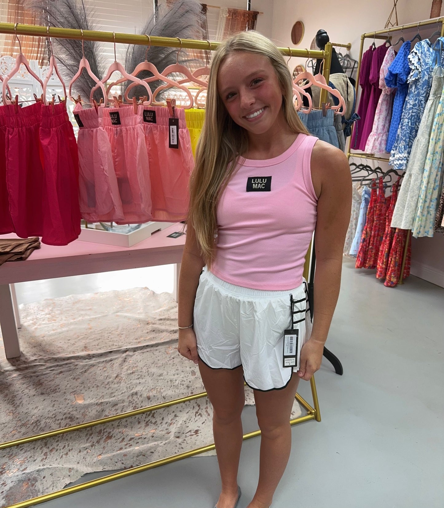 On Point Pleated Side Detail Shorts