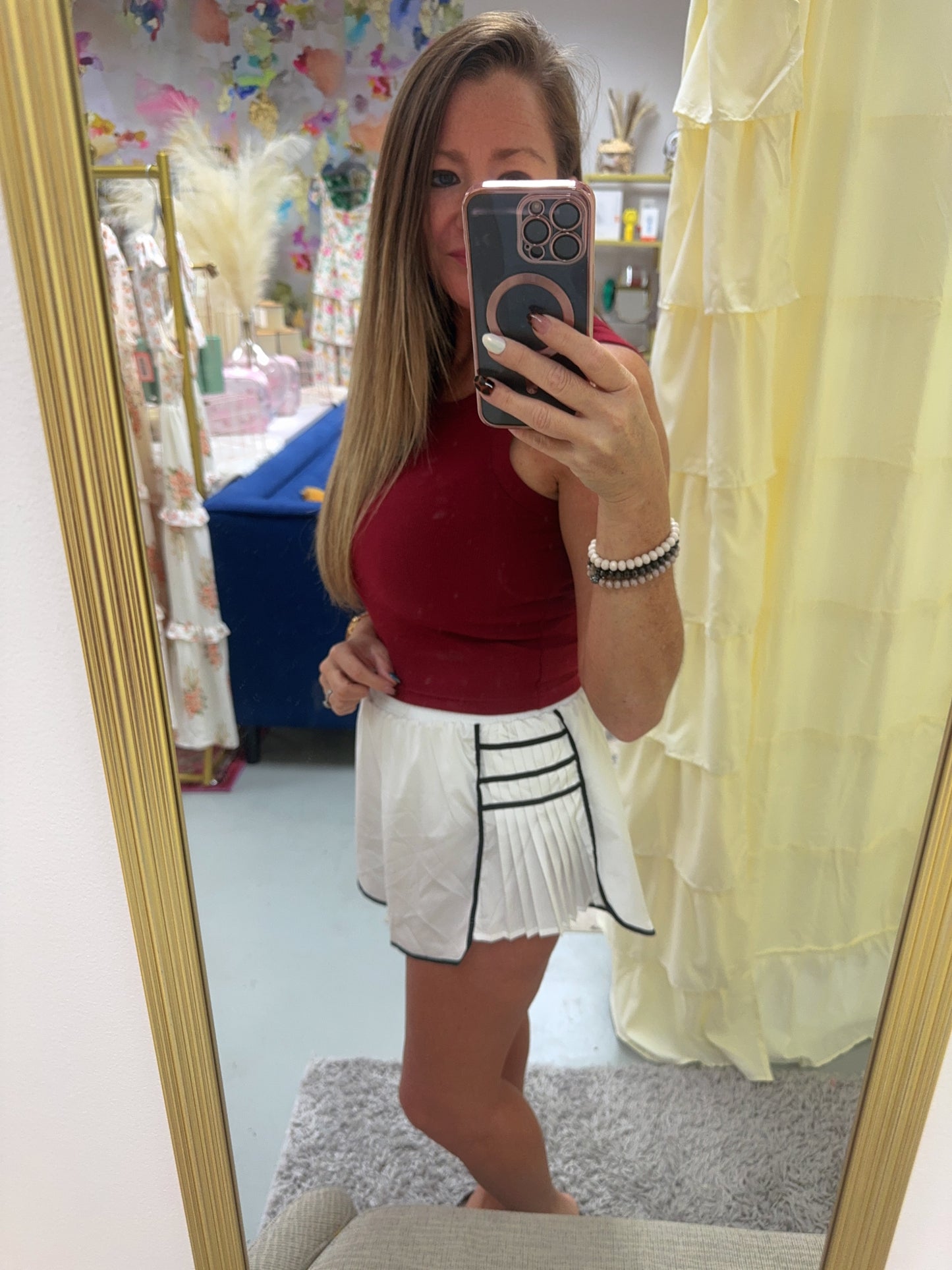 On Point Pleated Side Detail Shorts