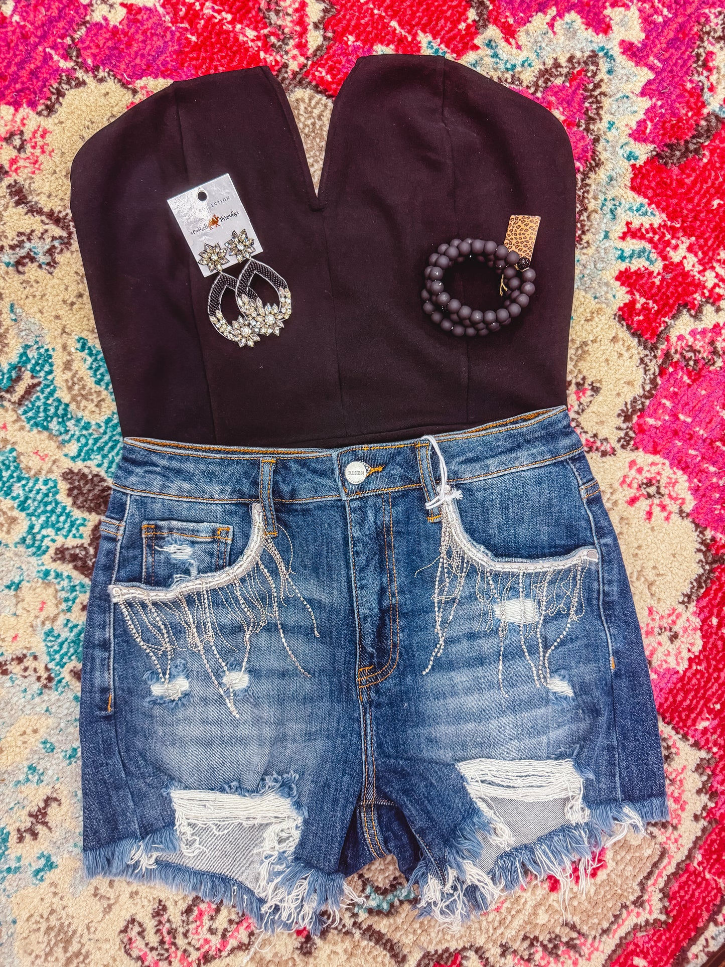 Lyric Rhinestone Shorts