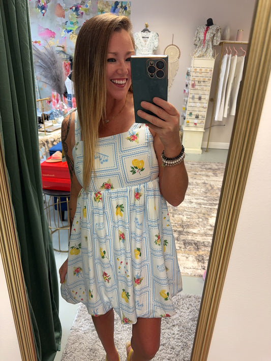 Ready For Brunch Puffy Hem Mini Dress