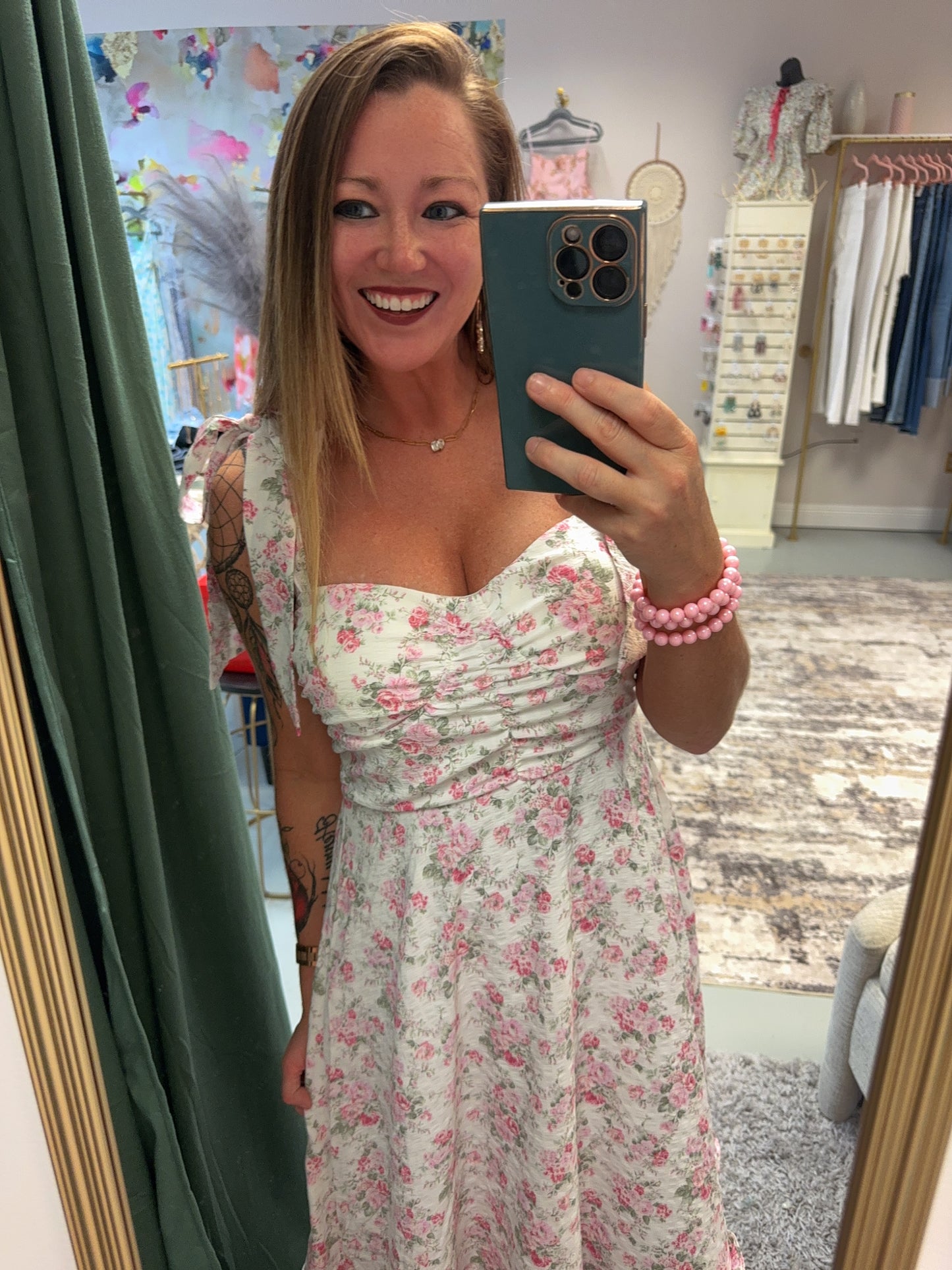 On The Move Pink Floral Maxi Dress