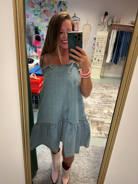 The Sweet Pea Denim Dress