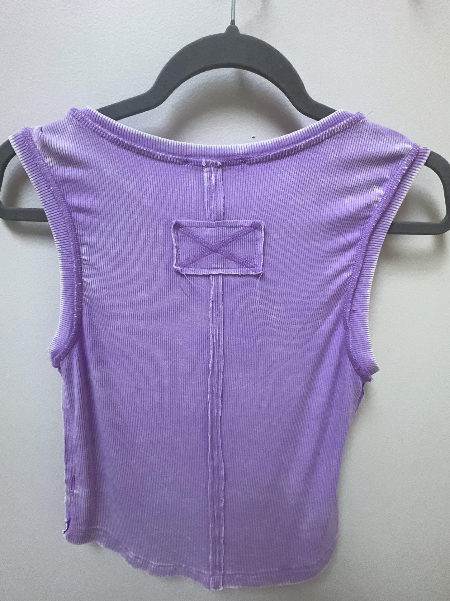 Let's Go Washed Ribbed Tank