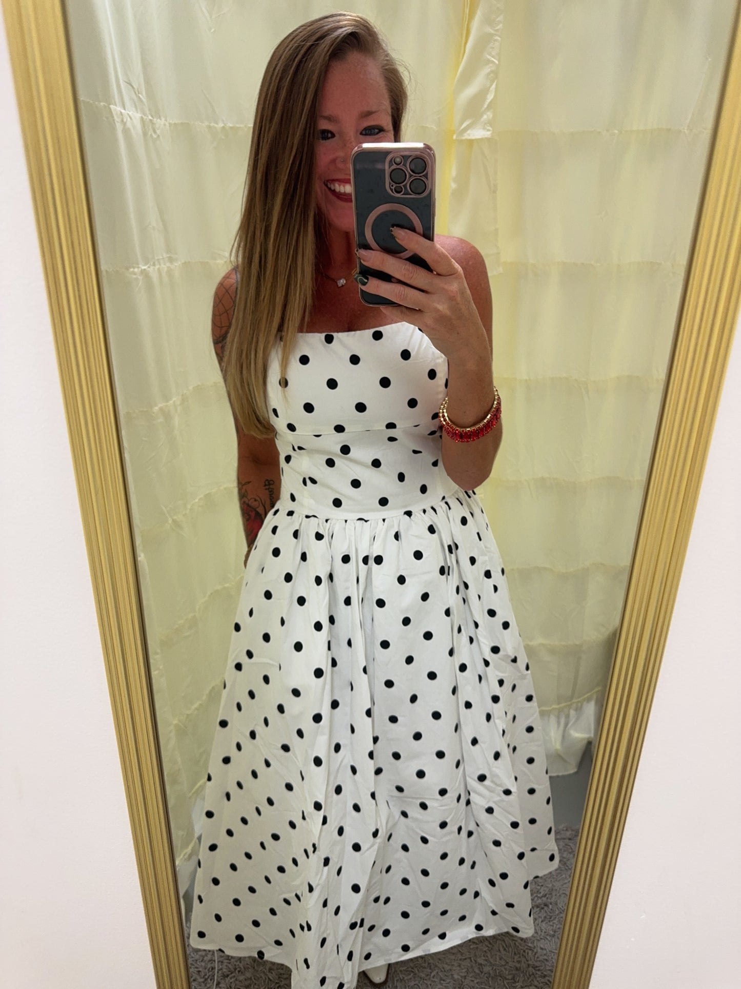 Perfectly Chic Polka Dot Dress