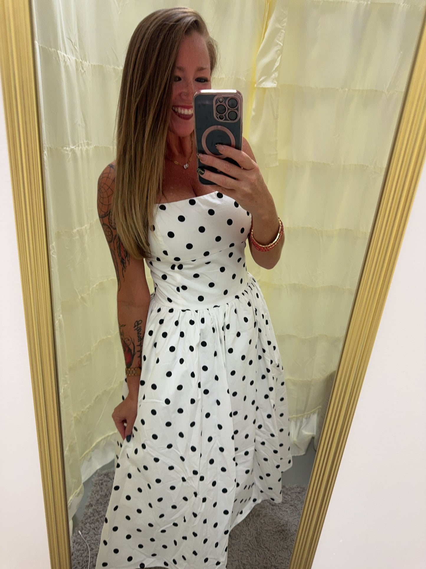 Perfectly Chic Polka Dot Dress