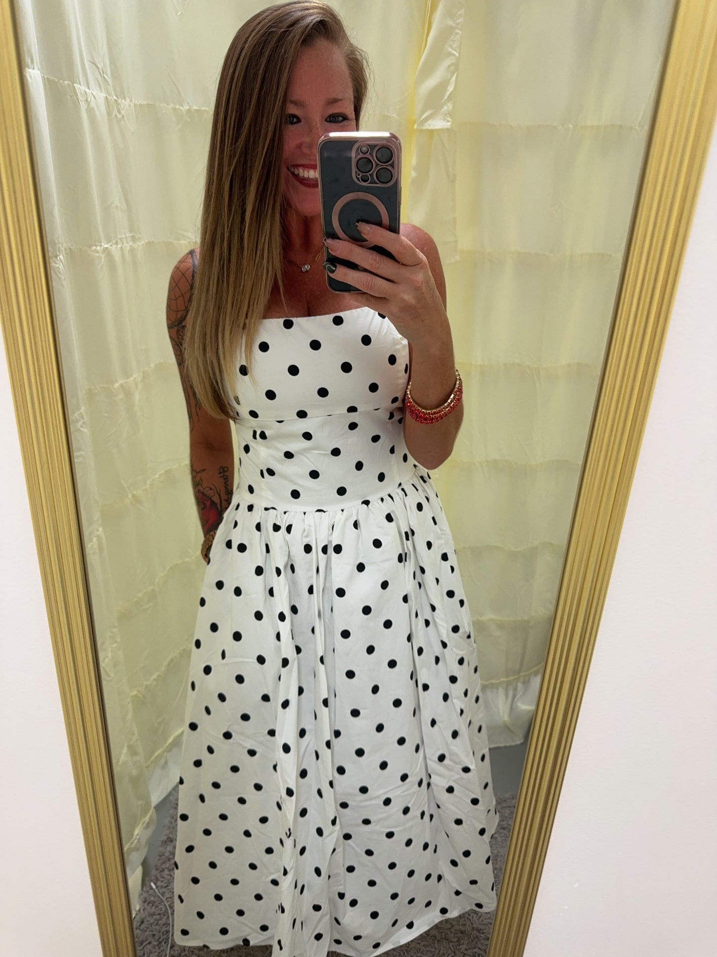 Perfectly Chic Polka Dot Dress