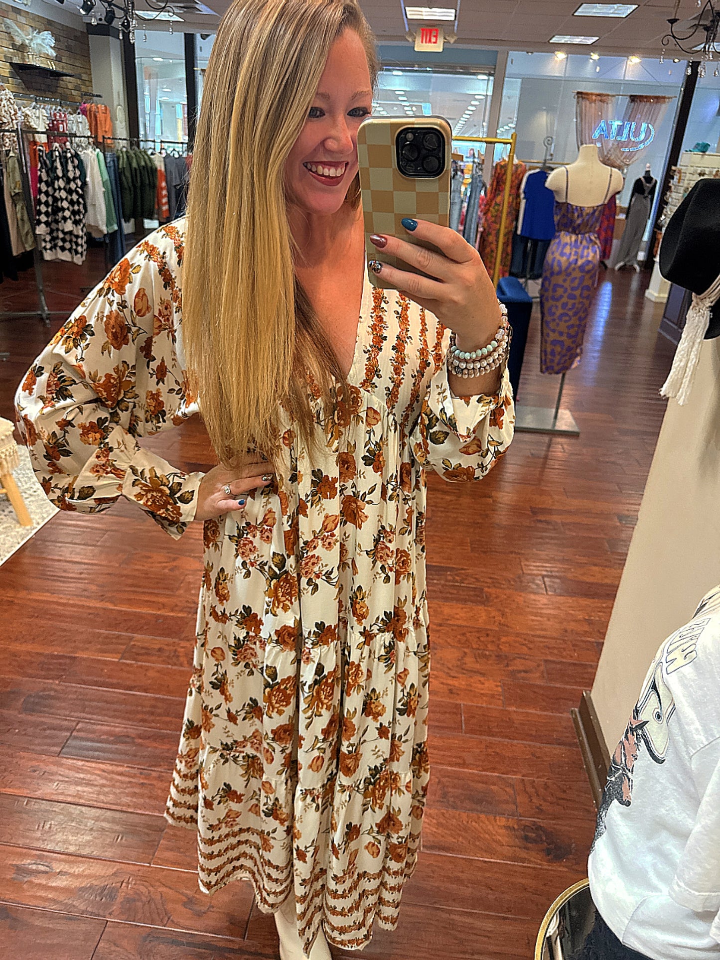 Kora Fall Floral Dress