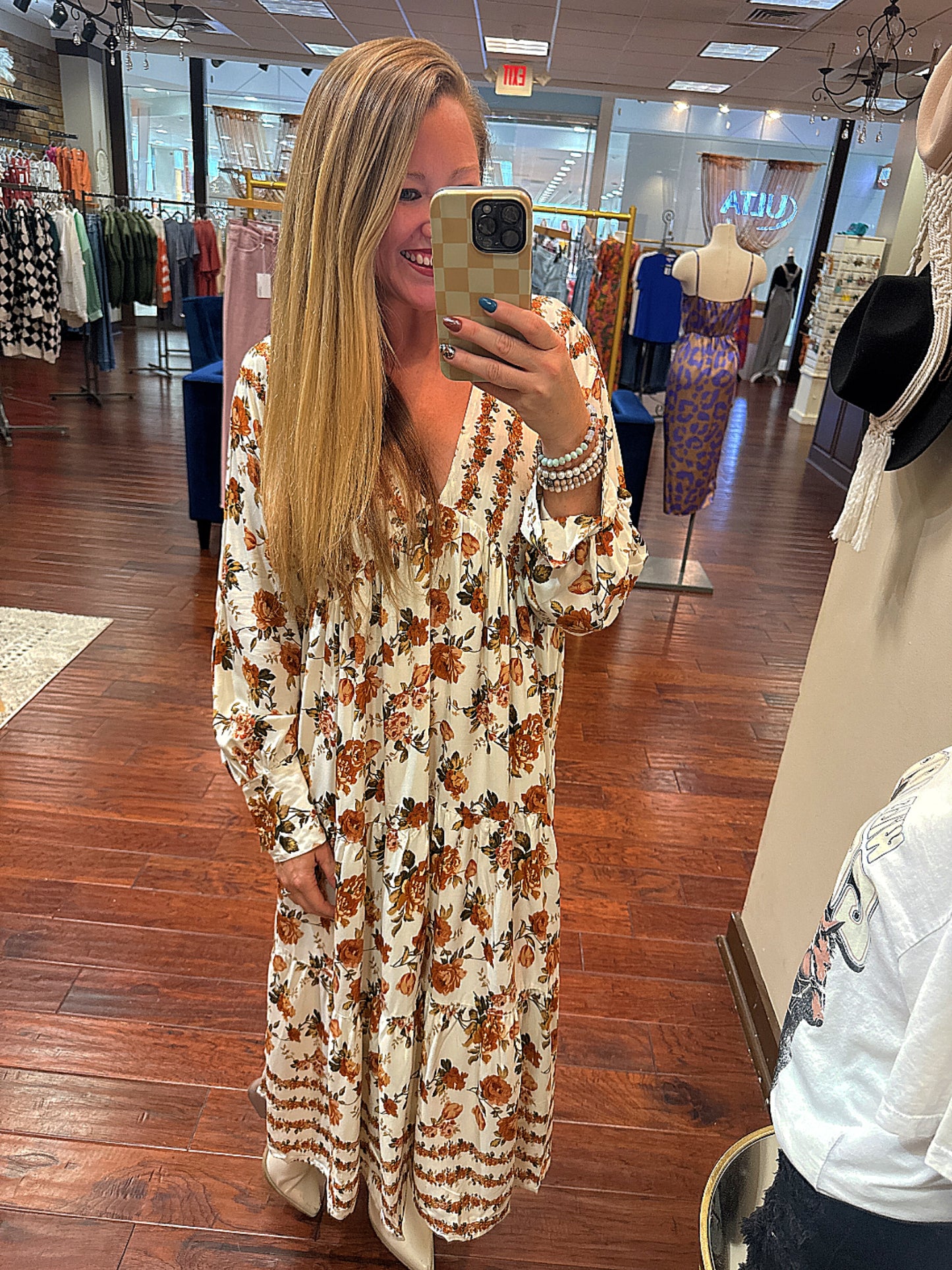 Kora Fall Floral Dress