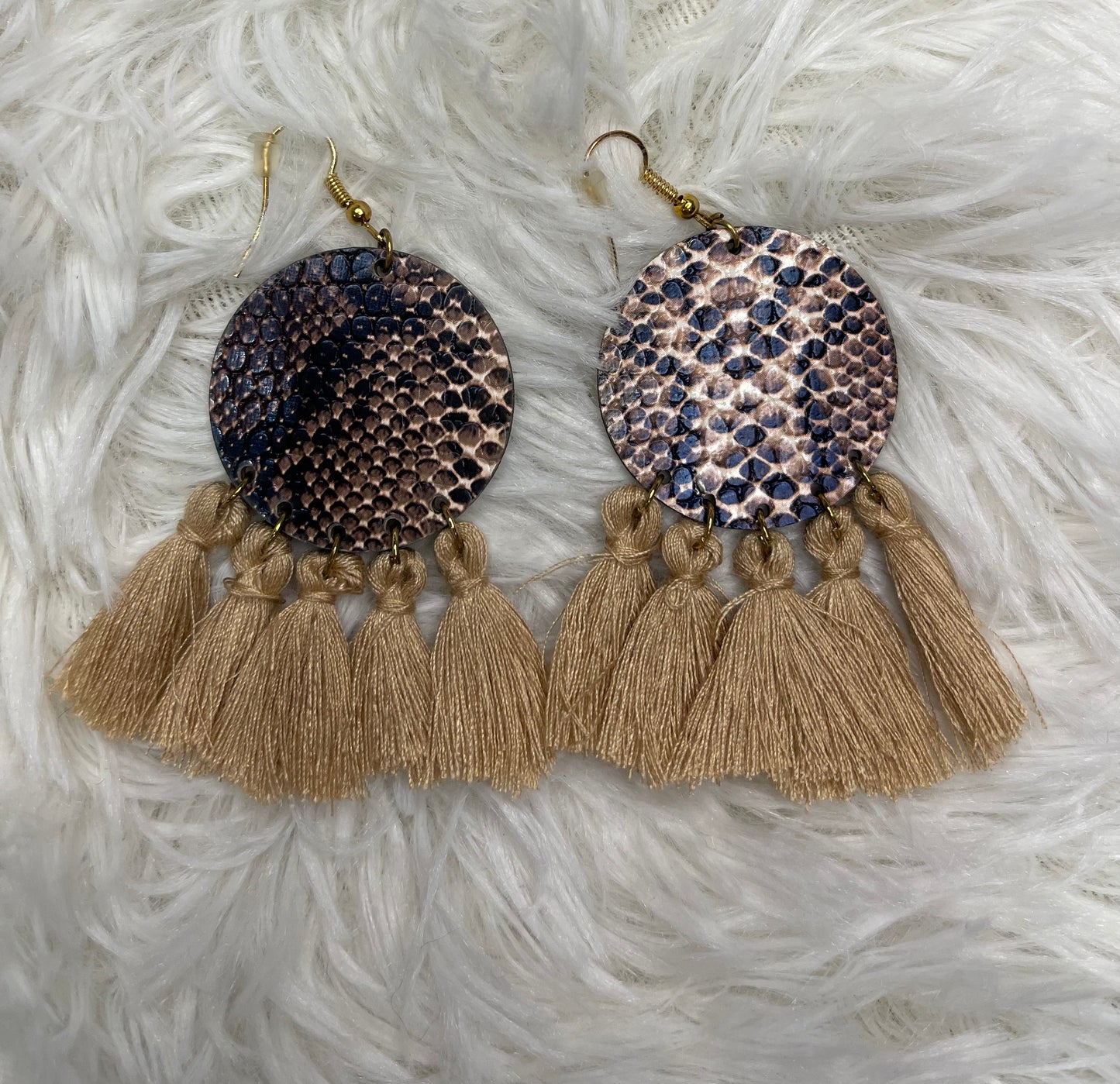 Snake/Tassel Earrings