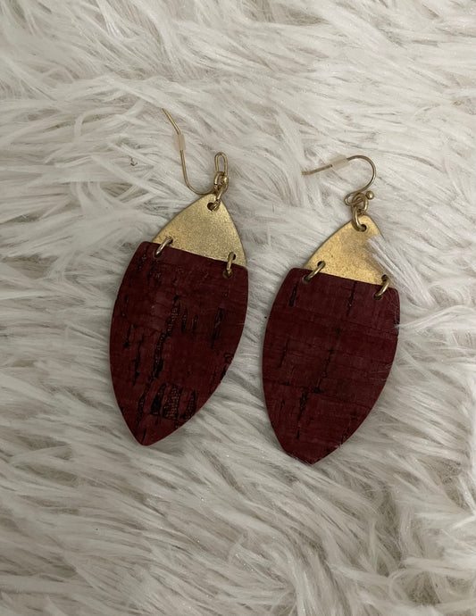 Burgundy Earrings